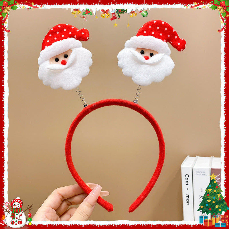 Children's Hair Accessories Red Christmas Performance