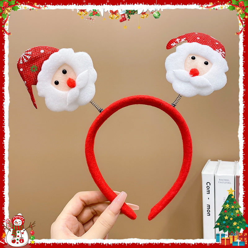 Children's Hair Accessories Red Christmas Performance