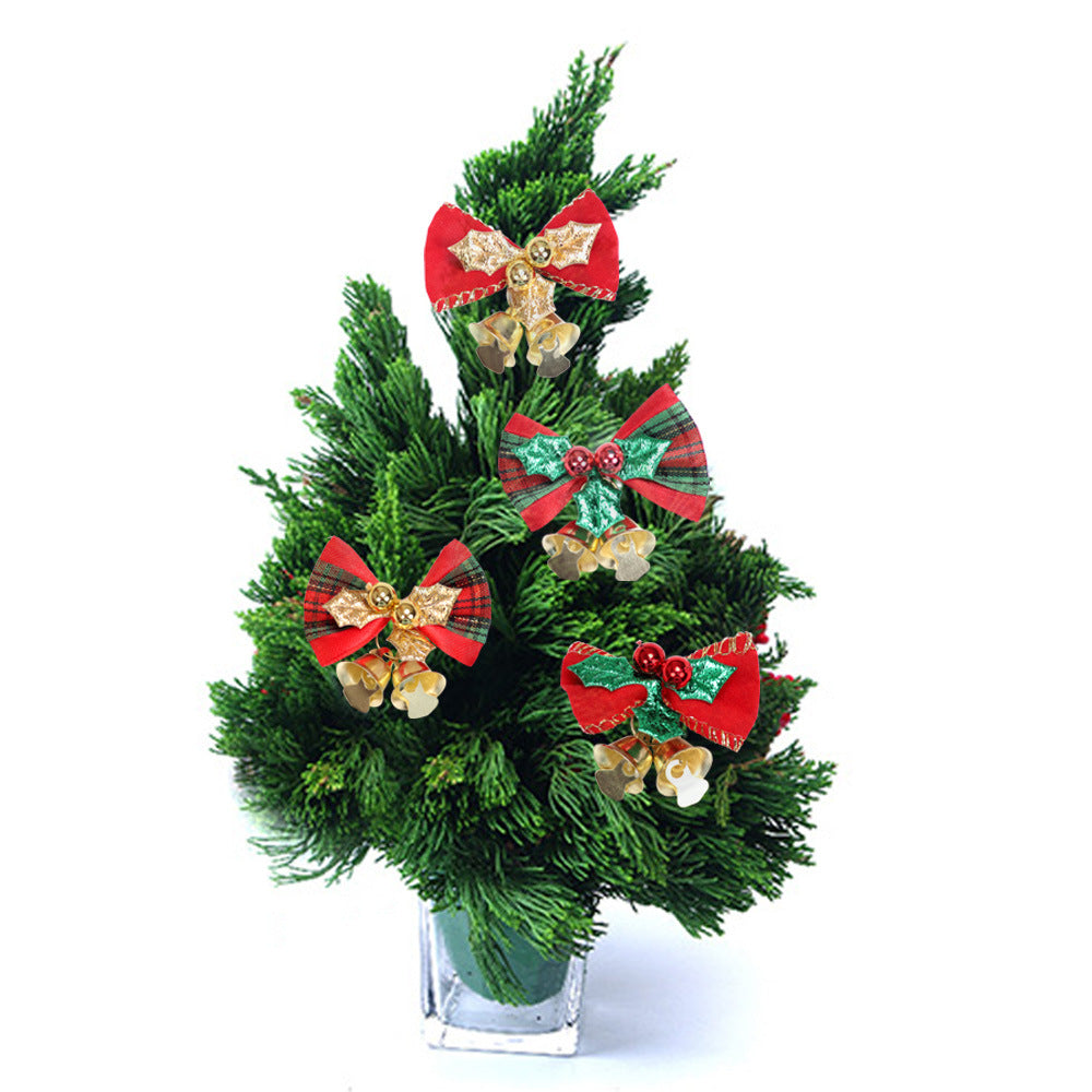 Mini Bow Christmas Tree Decoration Accessories