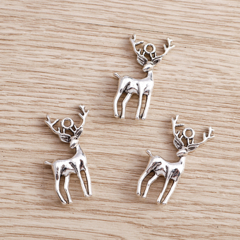 Electroplated Alloy Christmas Accessories Animal Pendant