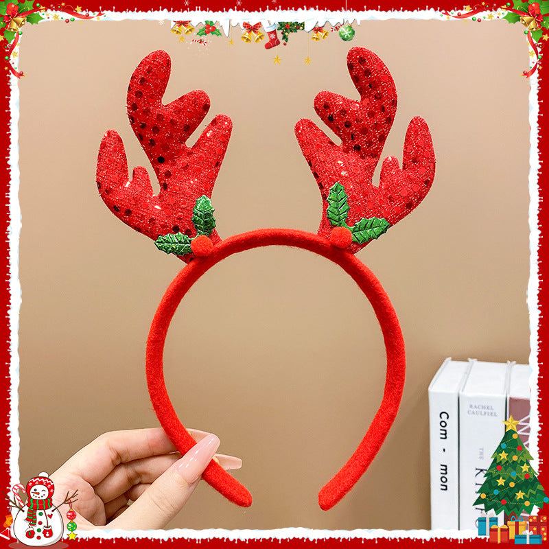 Children's Hair Accessories Red Christmas Performance