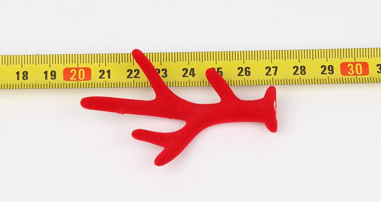 7cm Flocked Antler Christmas Simulation Accessories