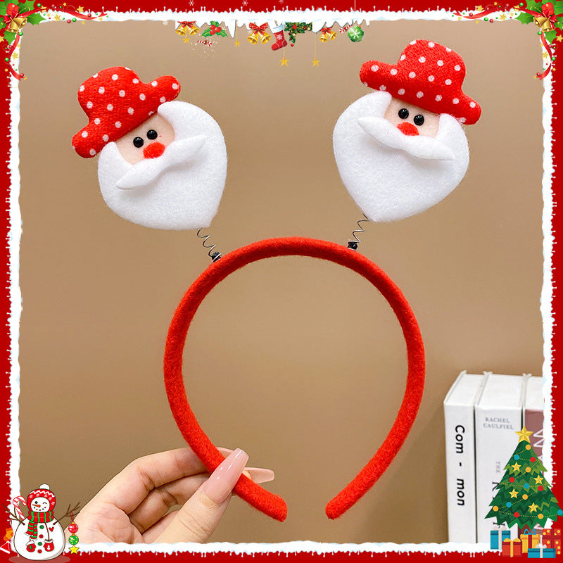 Children's Hair Accessories Red Christmas Performance