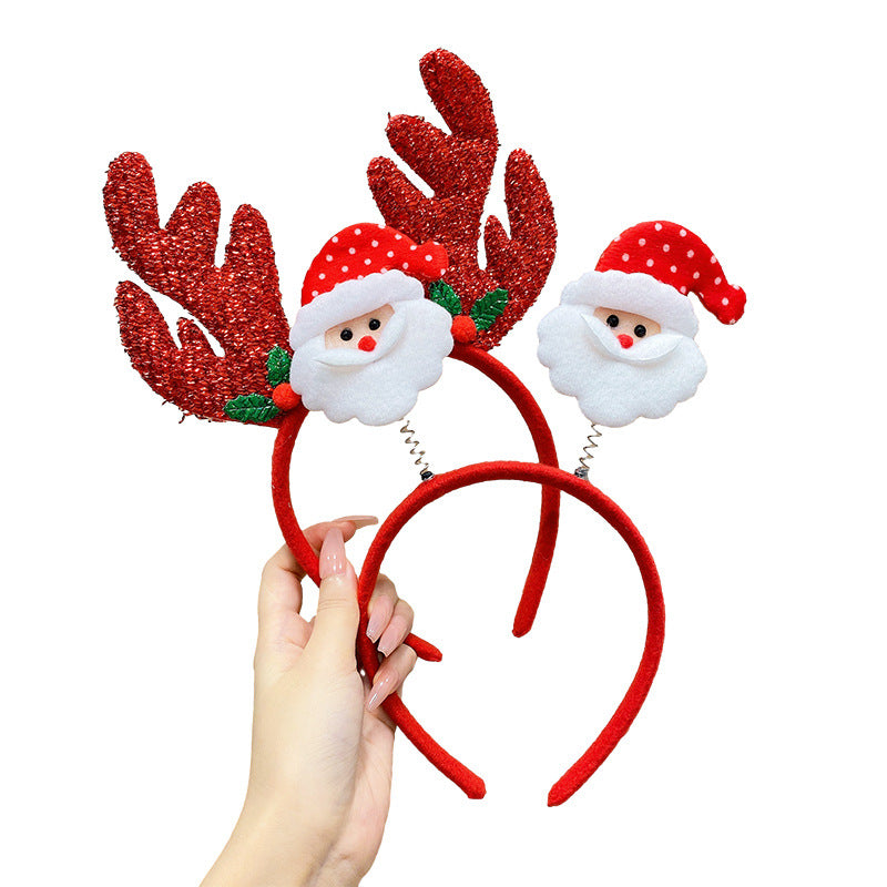 Children's Hair Accessories Red Christmas Performance