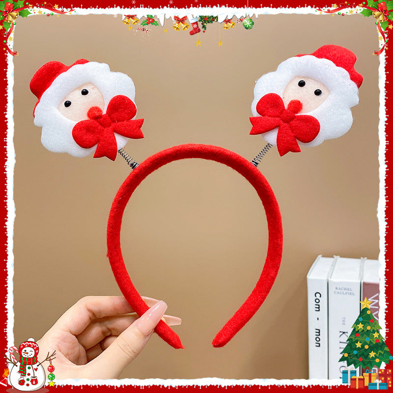 Children's Hair Accessories Red Christmas Performance
