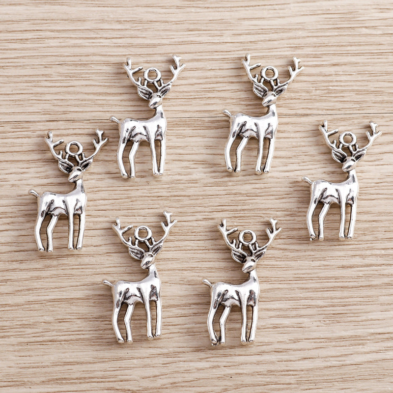 Electroplated Alloy Christmas Accessories Animal Pendant